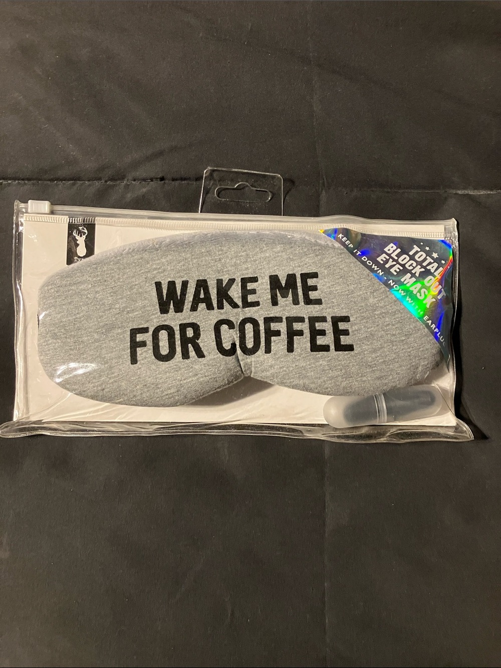Wake Me For Coffee Eye Mask